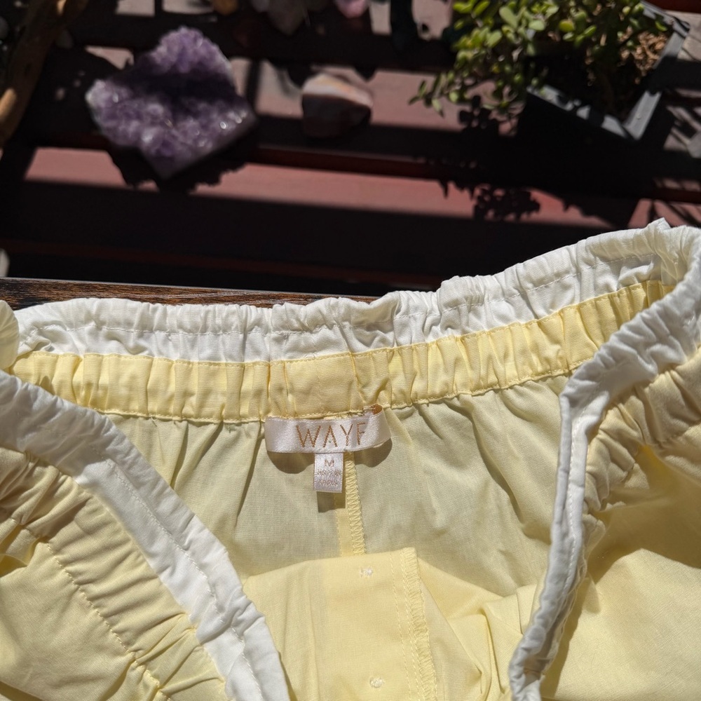 WAYF Yellow Tabitha Shorts - Picture 3 of 4